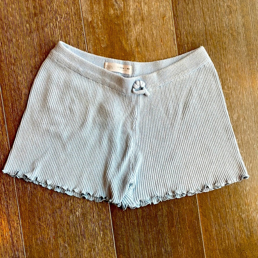 Zara knit shorts girls 13-14